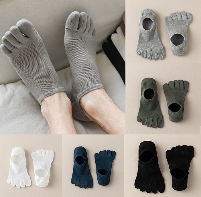 Toe Sock Split - 5Pairs Men's Invisible Toe Socks Summer