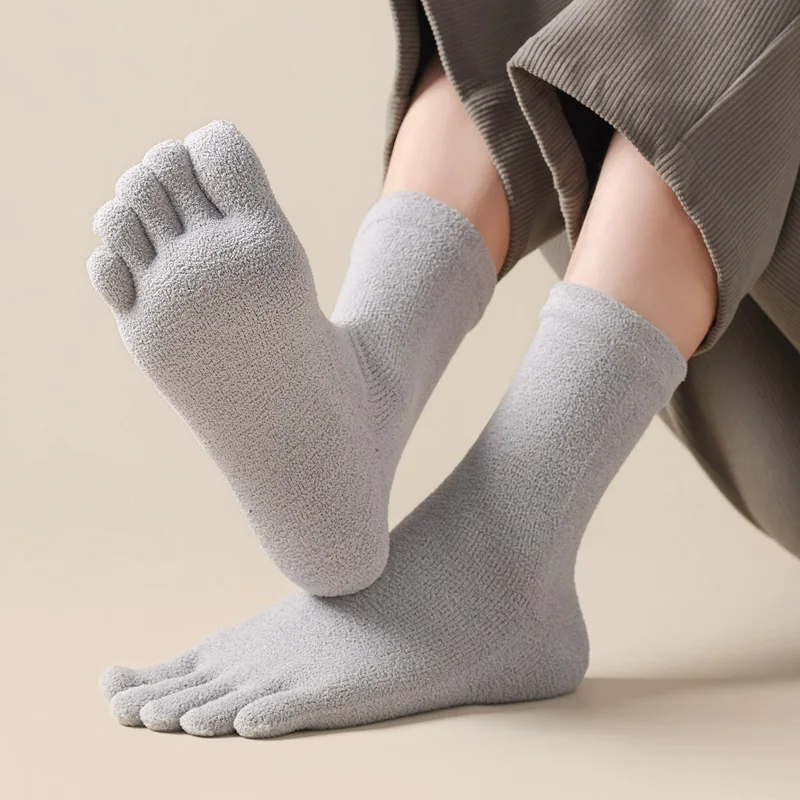 6/12 Pairs Thick Thermal Split - Toe Sock Split recension och pris