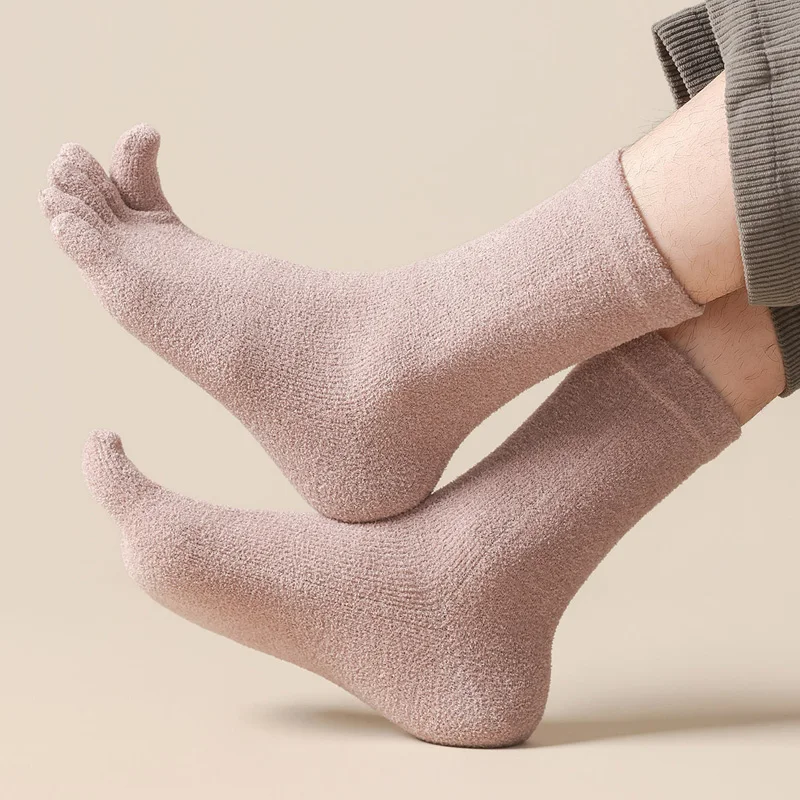 6/12 Pairs Thick Thermal Split - Toe Sock Split recension och pris