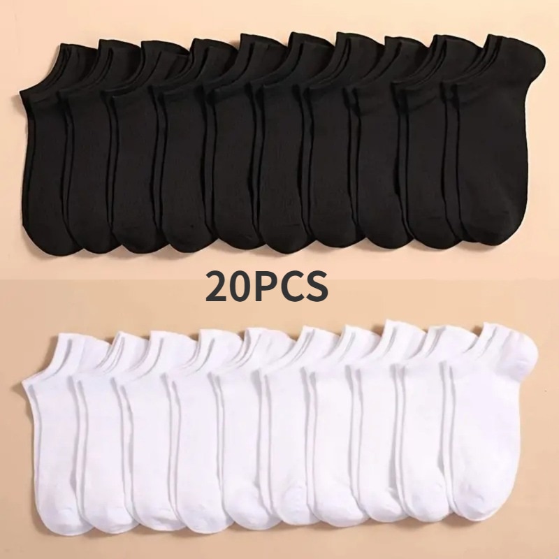 10 Pairs Unisex Casual Plain C - Ankle Sock Low Cut recension och pris