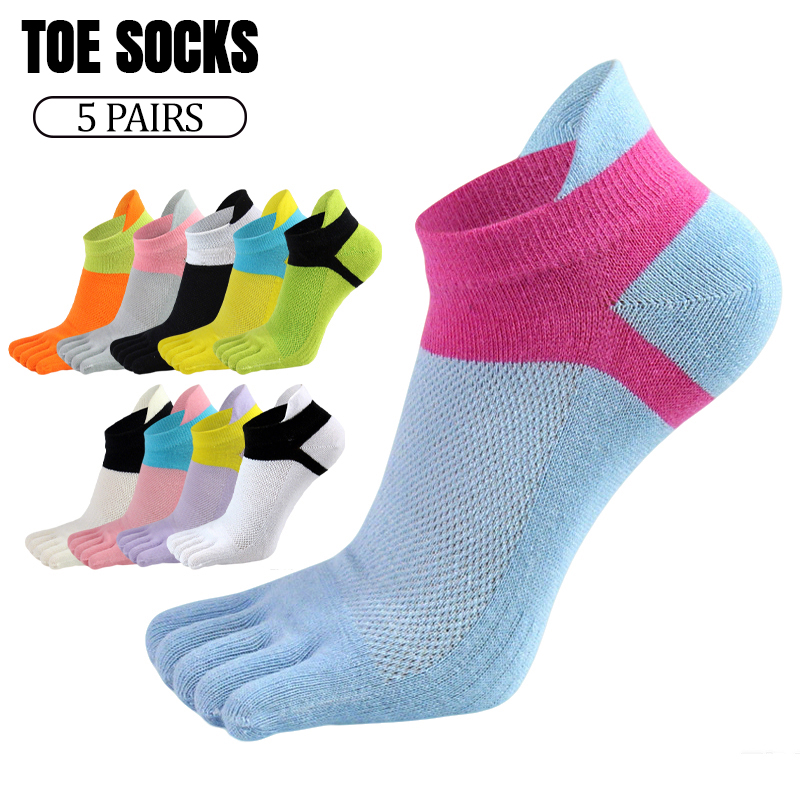 5 Pairs Women Five Toe Socks S - Toe Sock Split recension och pris